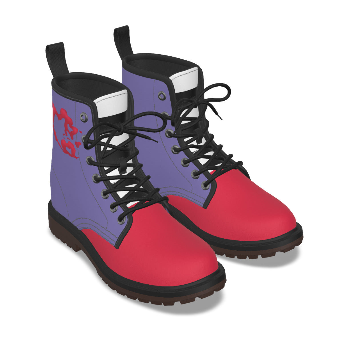 Valentino hearts (Hazbin inspired) - Short Boots Mens