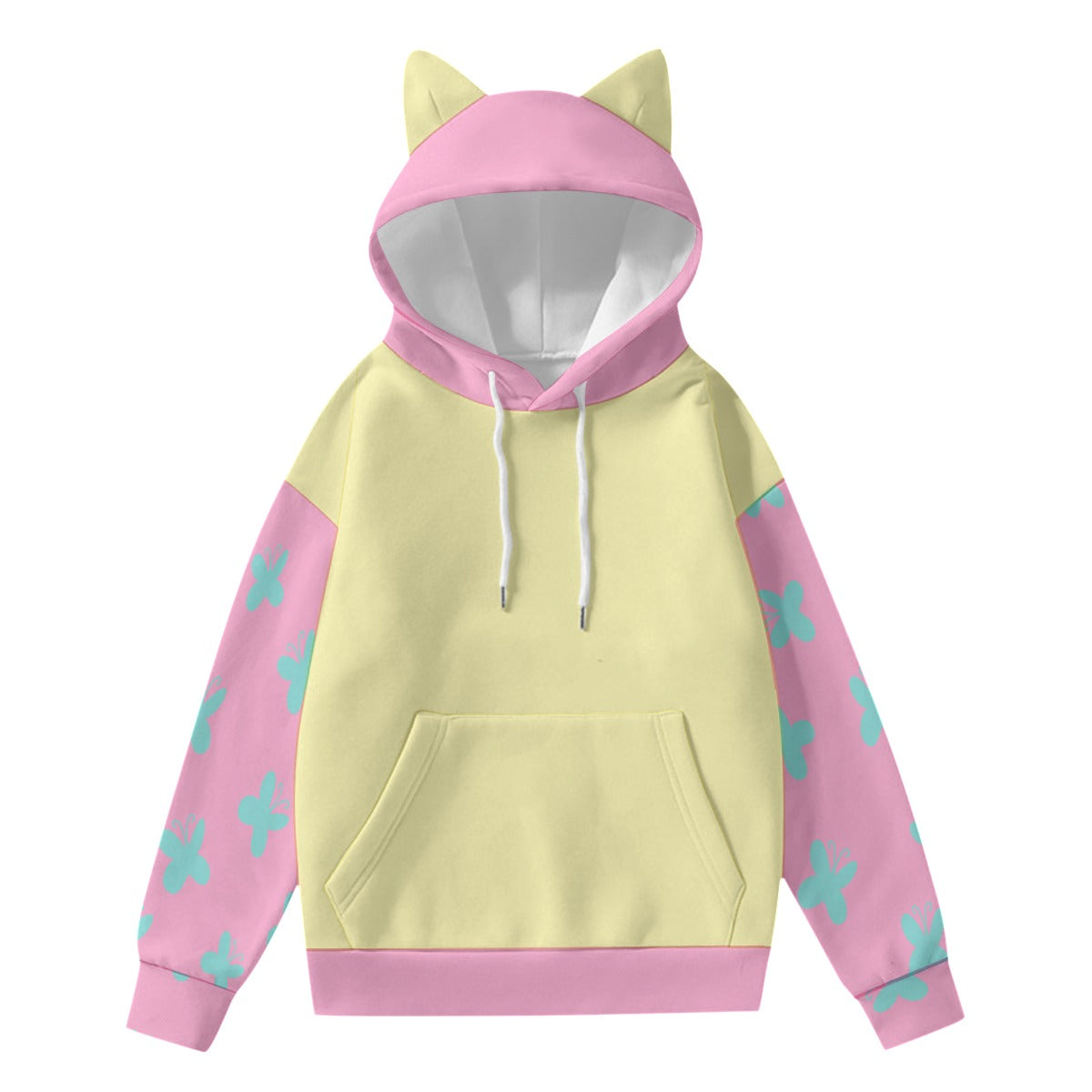 Fluttershy (mlp inspired) - Hoodie with Ears