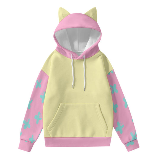 Fluttershy (mlp inspired) - Hoodie with Ears