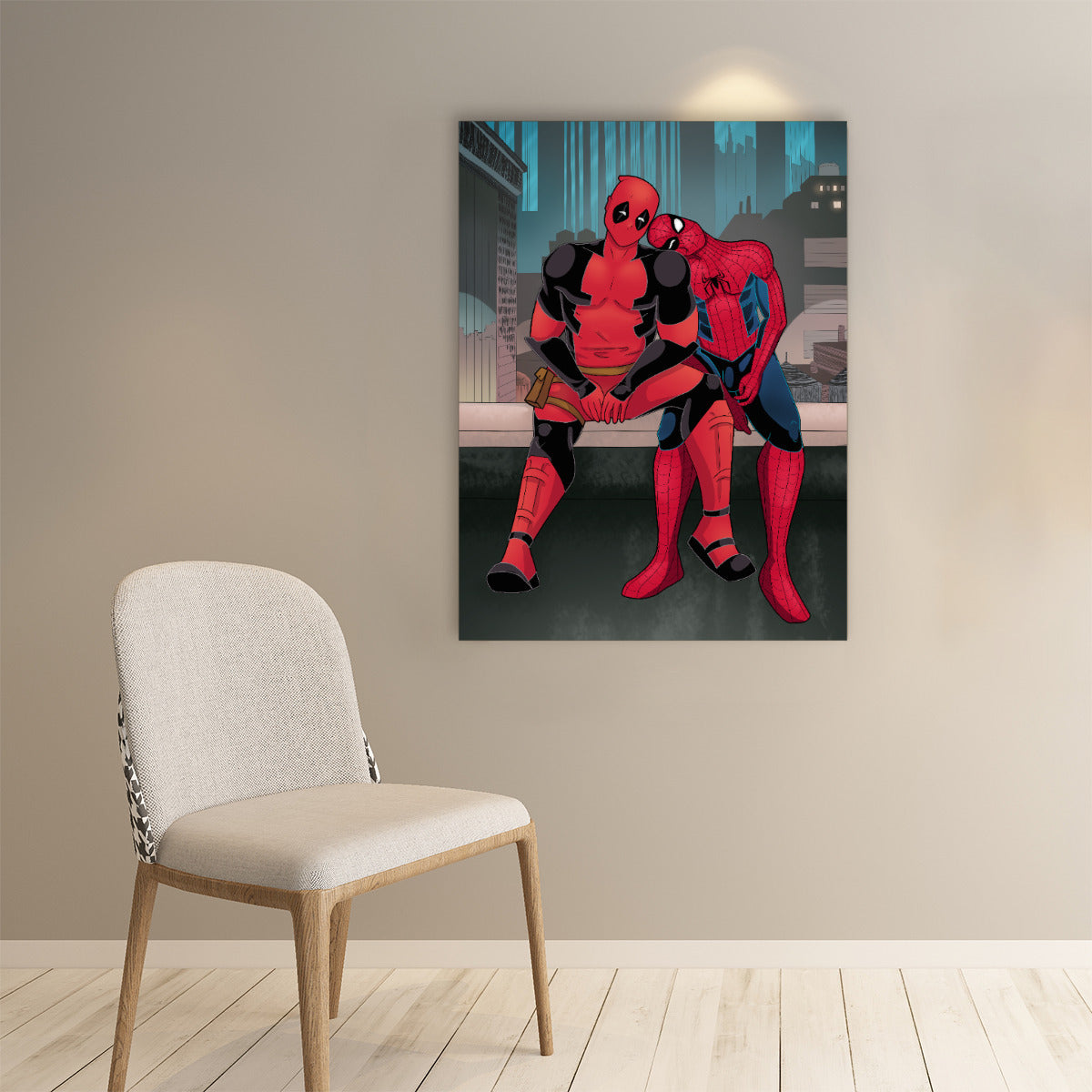 Spidypool Paper poster