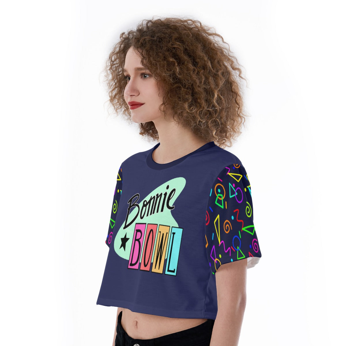 Bonnie Bowl (fnaf inspired) - Cropped T-Shirt