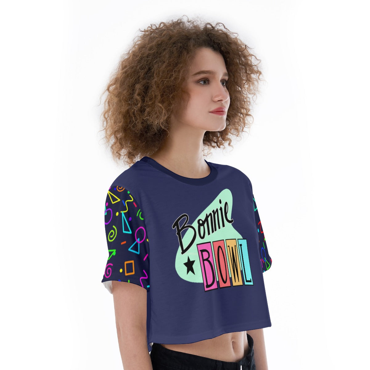 Bonnie Bowl (fnaf inspired) - Cropped T-Shirt