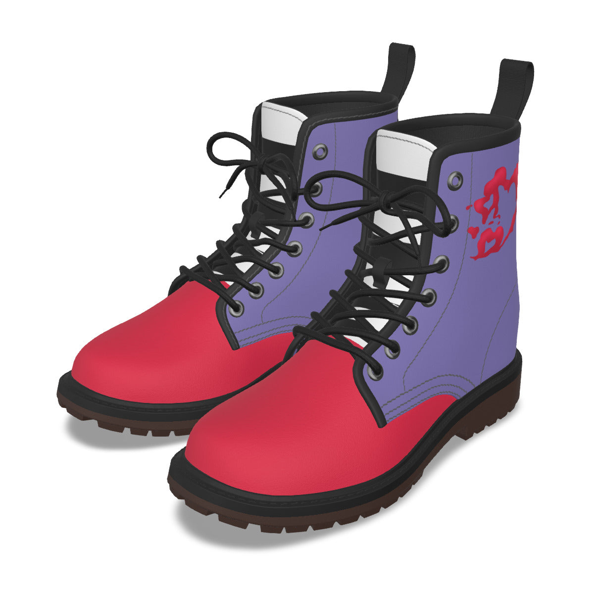 Valentino hearts (Hazbin inspired) -  Short Boots Mens