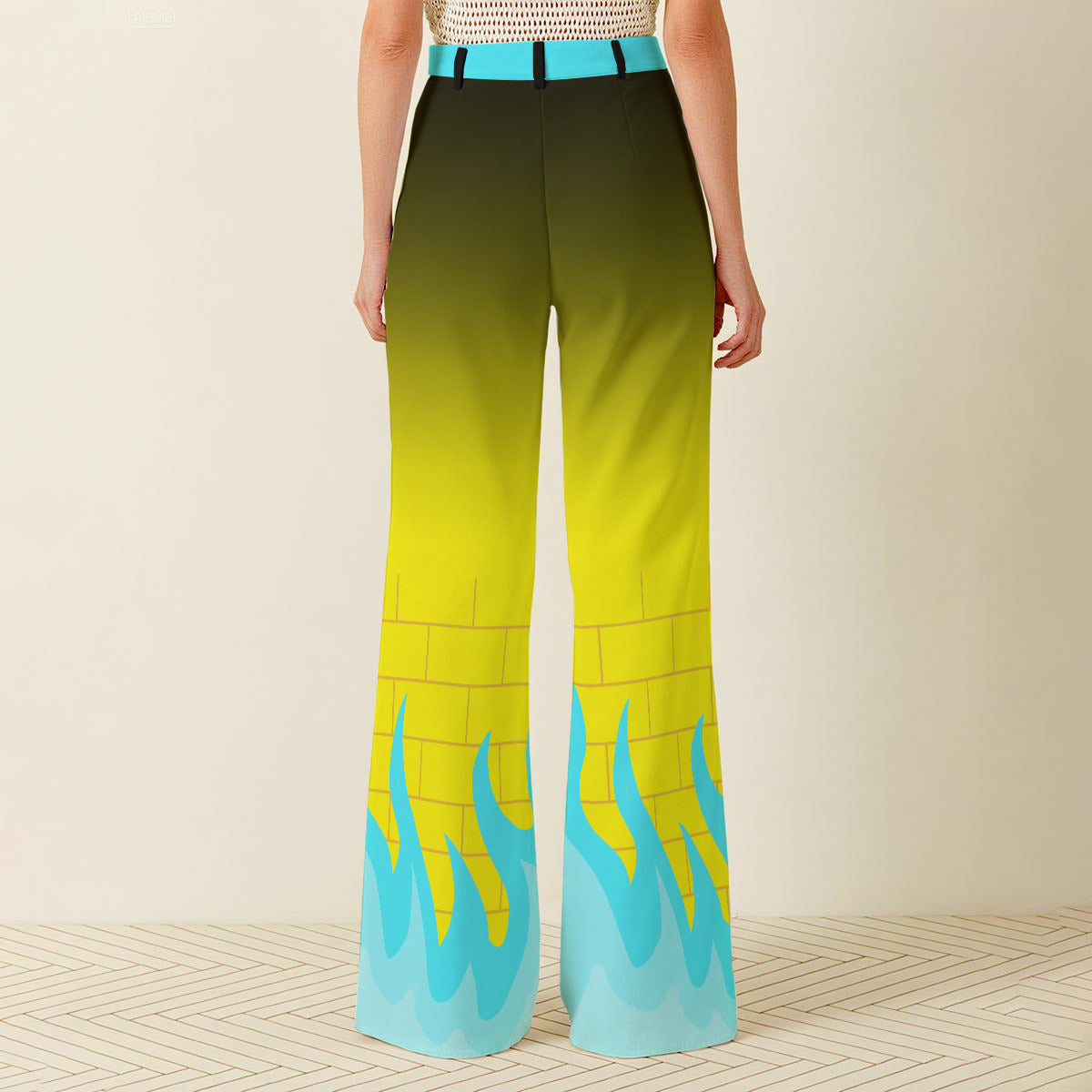 bill (gravity falls inspired) - Wide Leg Pants