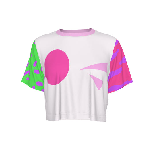Glam Chica (fnaf inspired) - Cropped T-Shirt