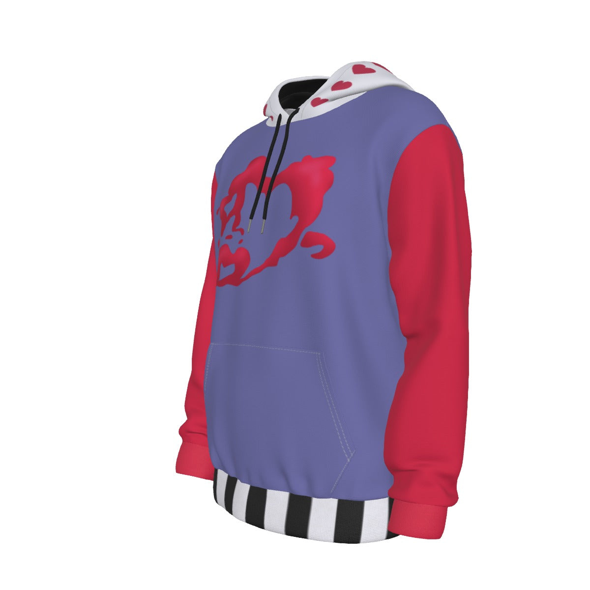 Valentino hearts (Hazbin inspired) - Warm Hoodie