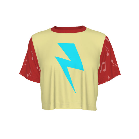 Glam Freddy (fnaf inspired) - Cropped T-Shirt