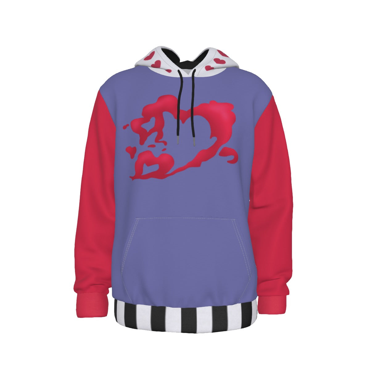 Valentino hearts (Hazbin inspired) - Warm Hoodie