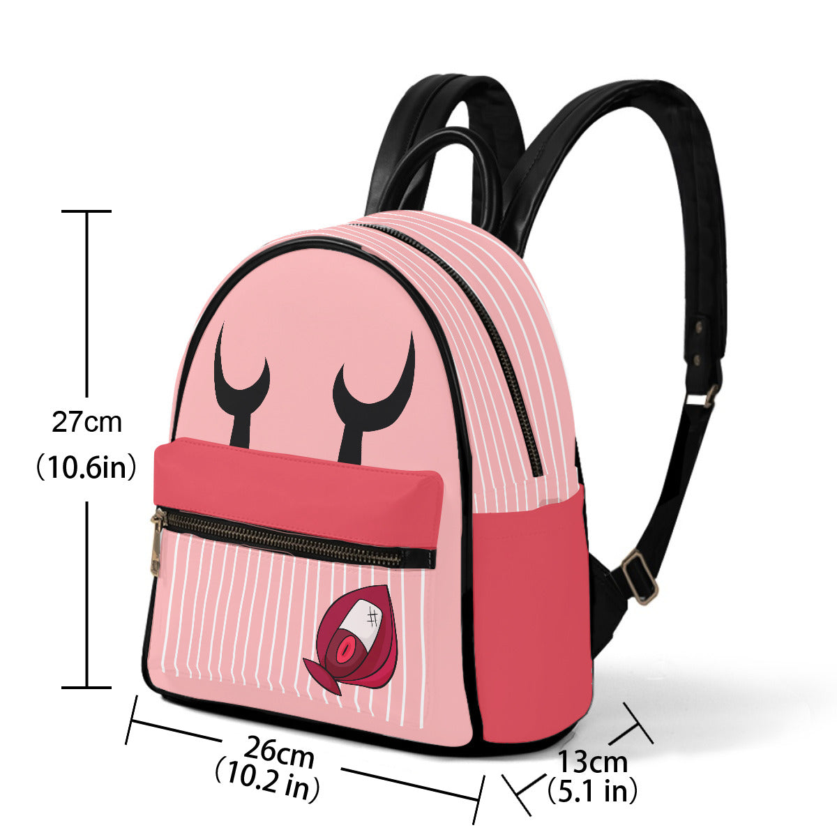 Alastor pink (hazbin hotel inspired) - Small Size Backpack
