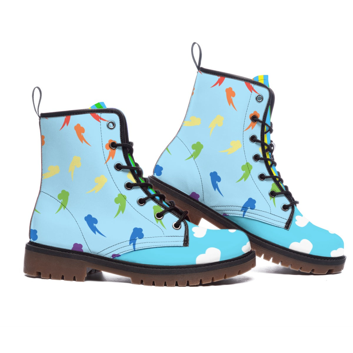 Rainbow Dash (mlp inspired) -  Short Boots Mens