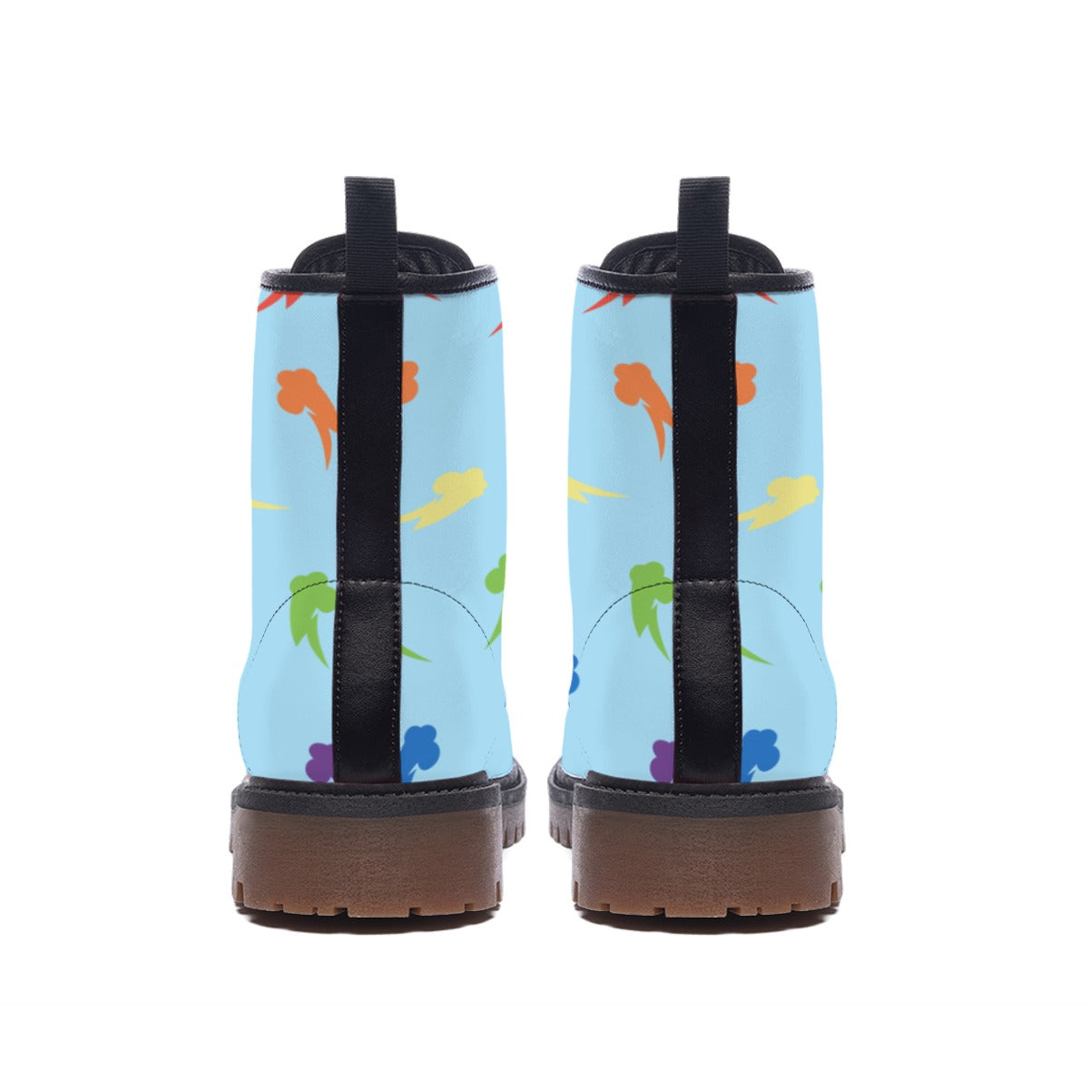 Rainbow Dash (mlp inspired) -  Short Boots Mens