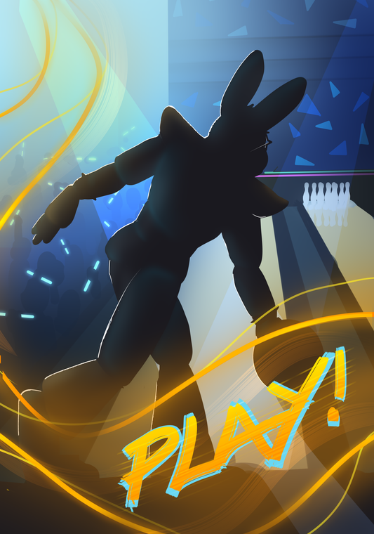 Glam Bonnie PLAY! Paper poster