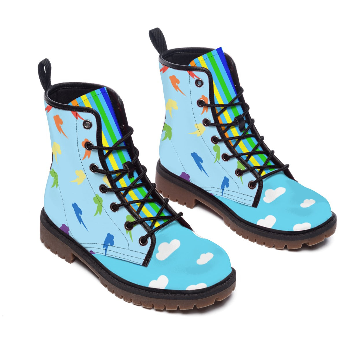 Rainbow Dash (mlp inspired) -  Short Boots Mens