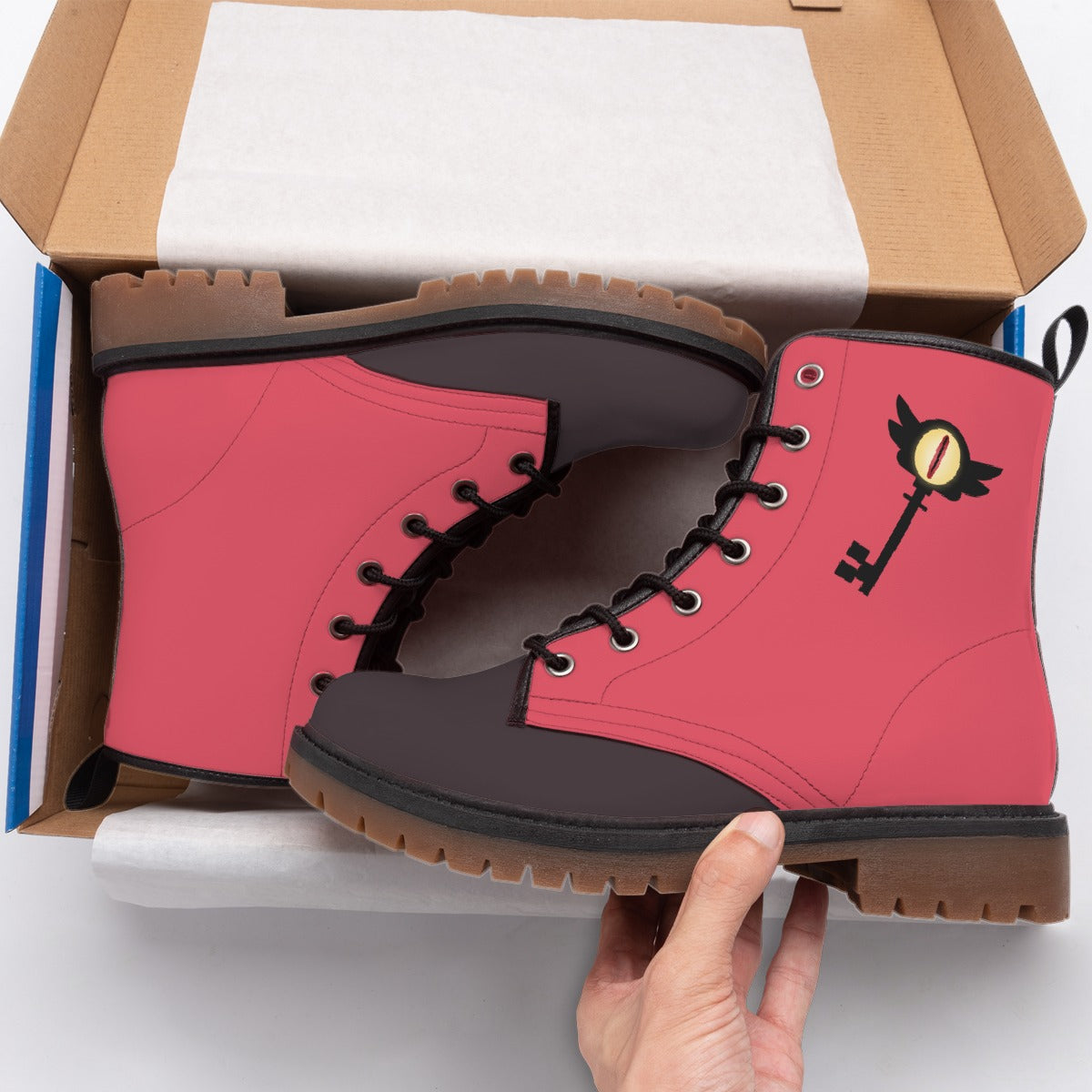 Charlie (Hazbin inspired) - Short Boots Women's