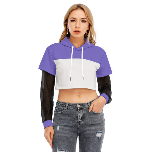 Luz (toh inspired) - Mesh Sleeve Cropped Hoodie